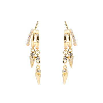 Mistica Illusion Earrings - Gold