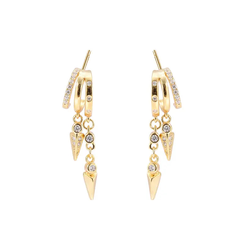 Mistica Illusion Earrings - Gold