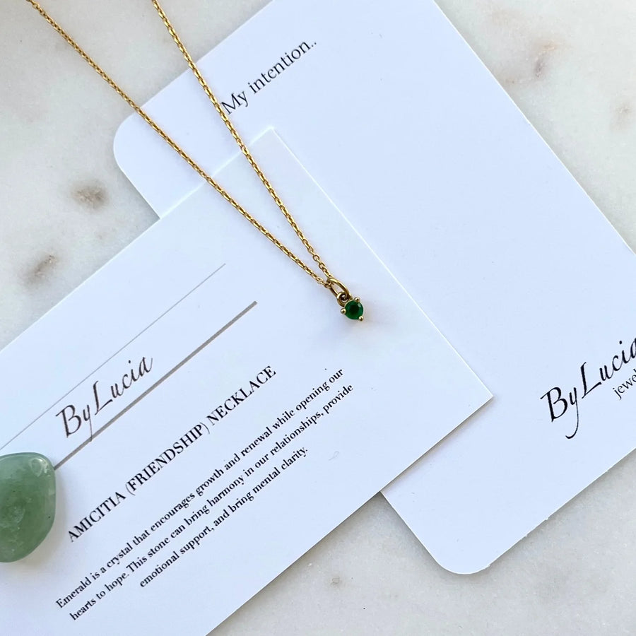Create Your Own Intention Set of Two Necklaces- Gold