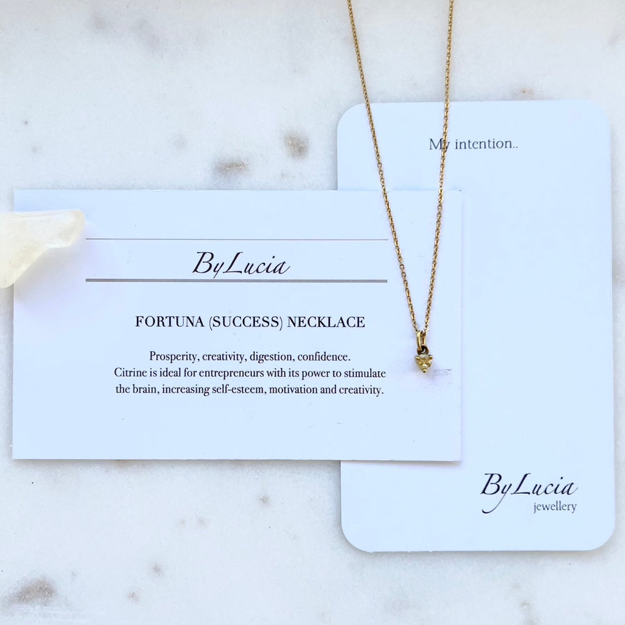 Create Your Own Intention Set of Two Necklaces- Gold