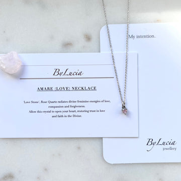 Amare (love) Necklace Mini Silver