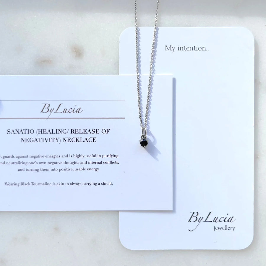 Create Your Own Intention Set of Two Necklaces- Silver