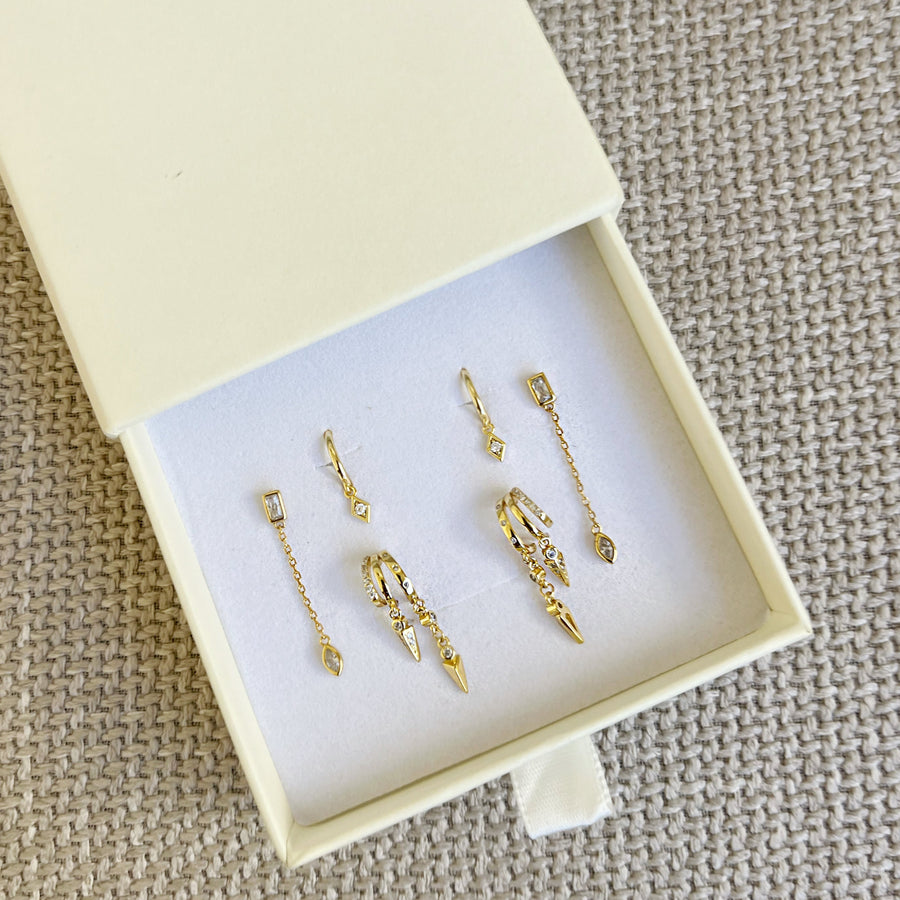 Mistica™ Illusion Earring Stack Set of 3