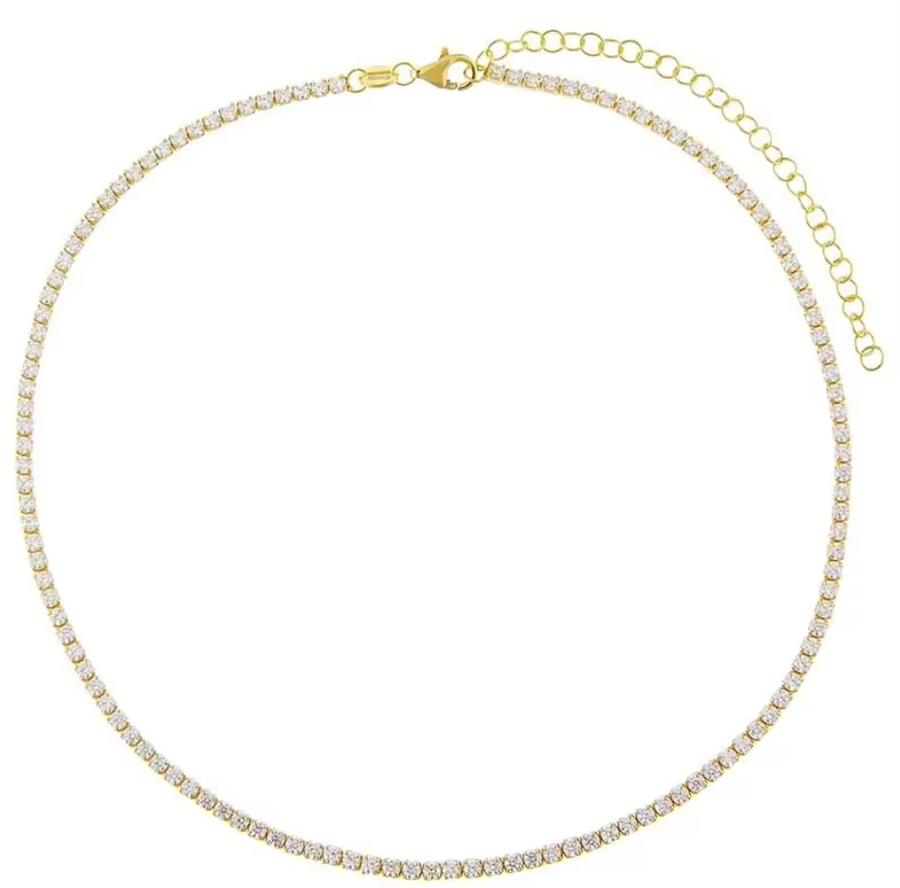 Timeless Tennis Necklace Gold