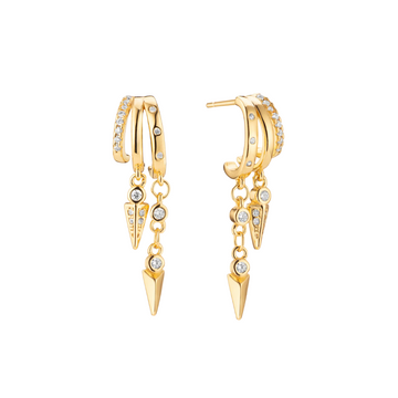 Mistica Illusion Earrings - Gold